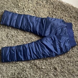 Navy Blue Quilted Pants